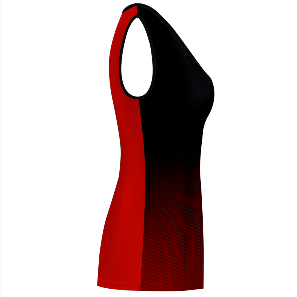 Camiseta pádel mujer sin mangas sublimada modelo degradado