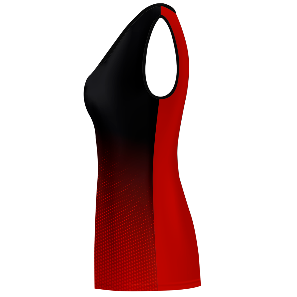 Camiseta pádel mujer sin mangas sublimada modelo degradado