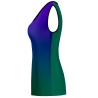 Camiseta pádel mujer sin mangas sublimada modelo degradado