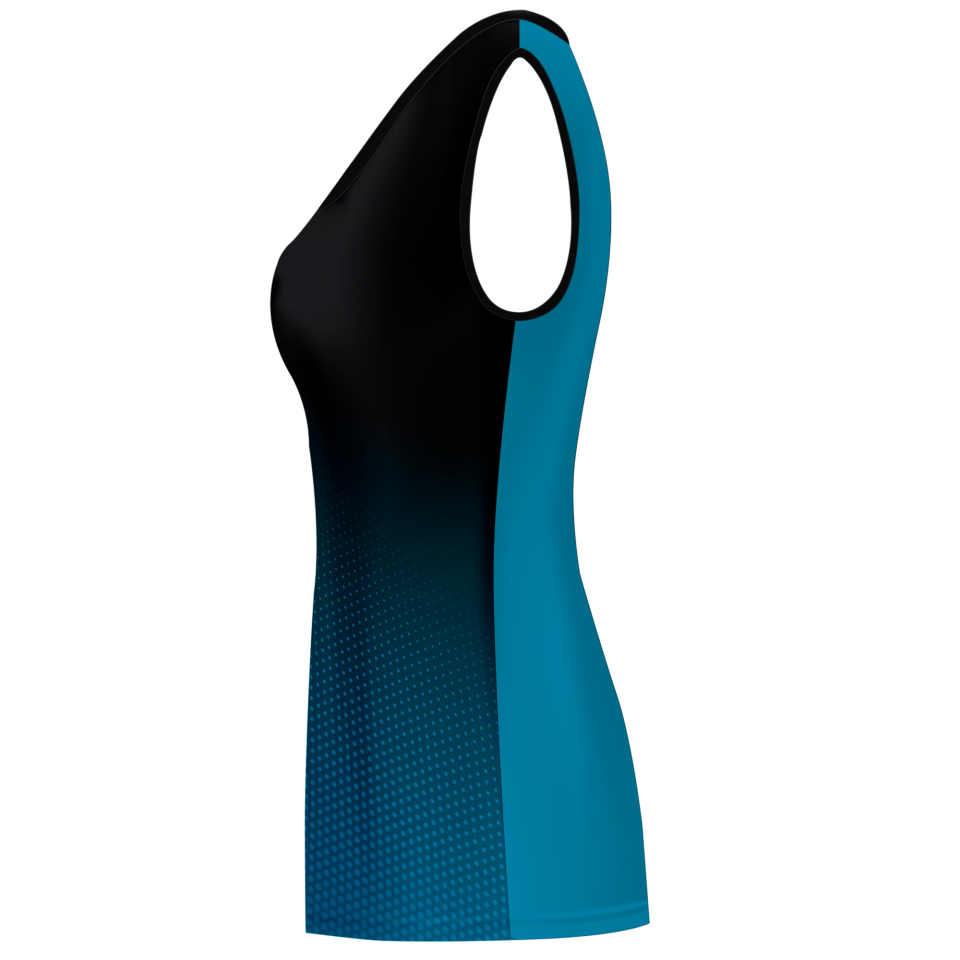 Camiseta pádel mujer sin mangas sublimada modelo degradado