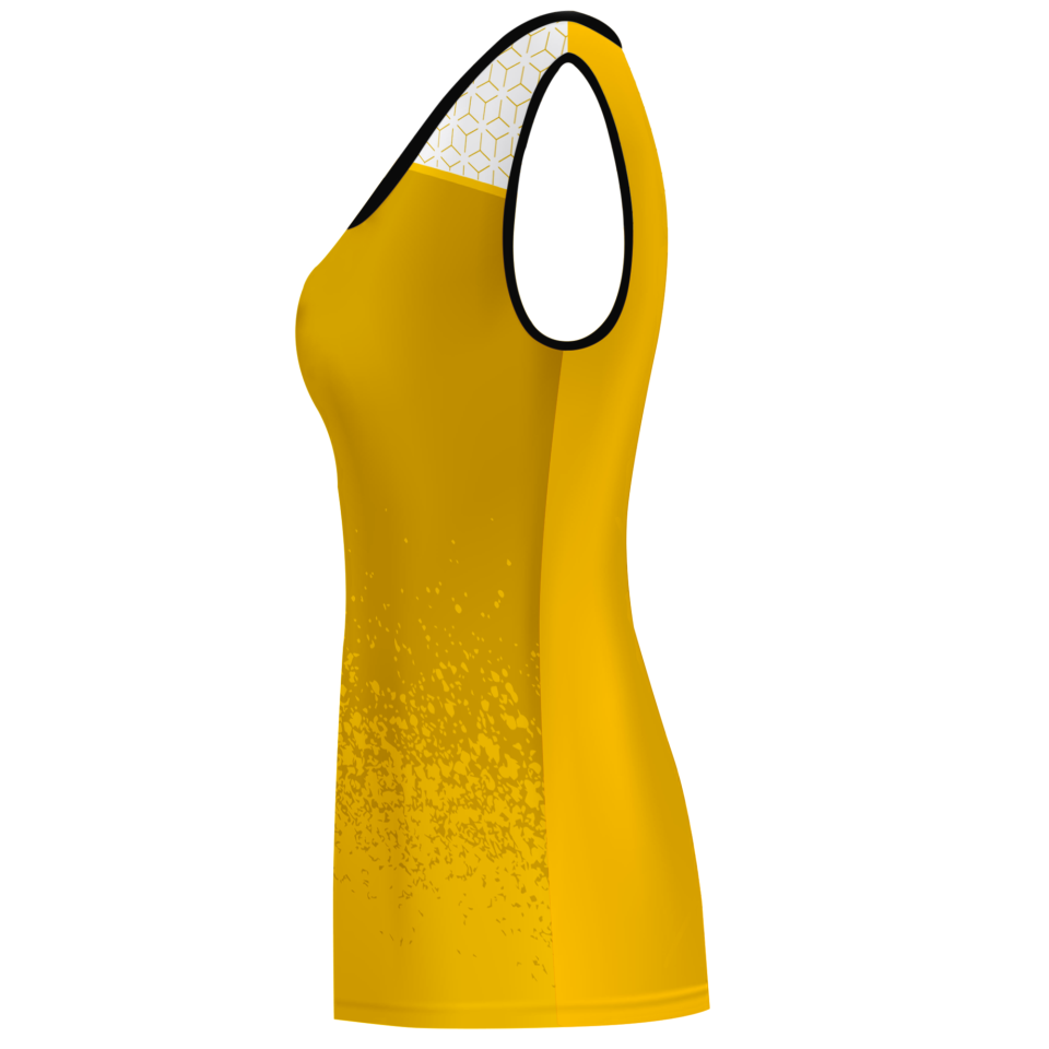 Camiseta pádel mujer sin mangas sublimada modelo corte