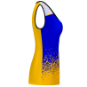 Camiseta pádel mujer sin mangas sublimada modelo corte
