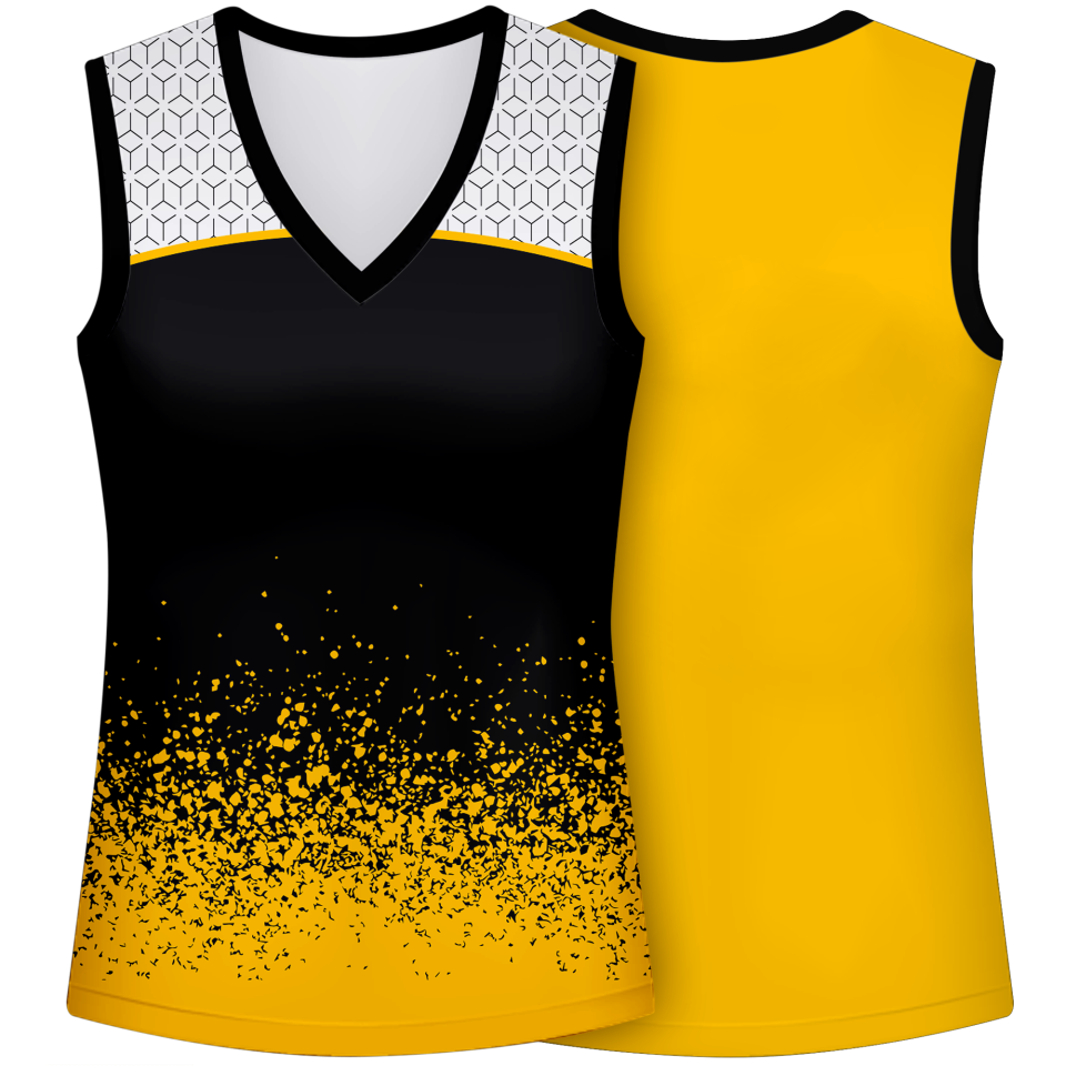 Camiseta pádel mujer sin mangas sublimada modelo corte