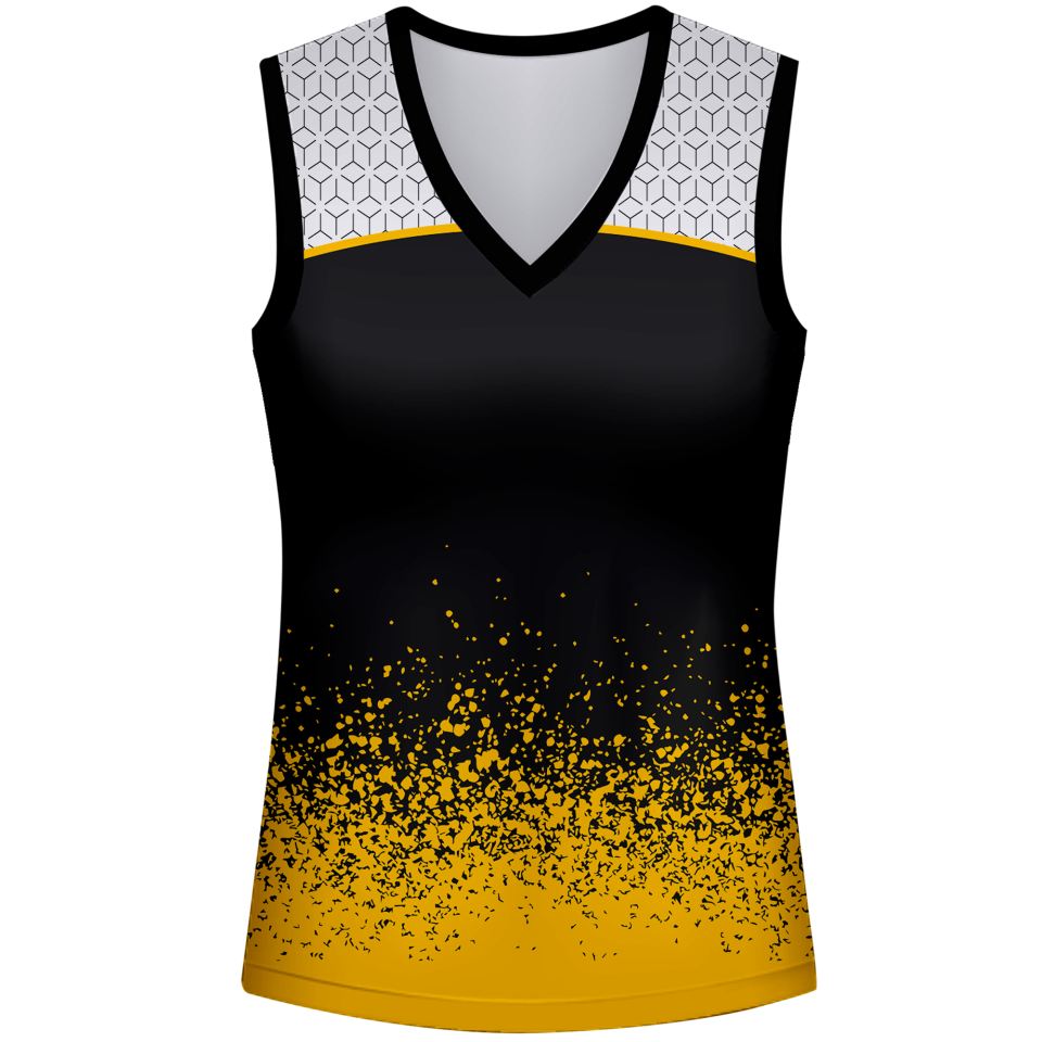 Camiseta pádel mujer sin mangas sublimada modelo corte