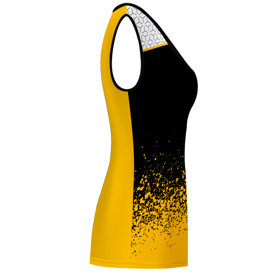 Camiseta pádel mujer sin mangas sublimada modelo corte