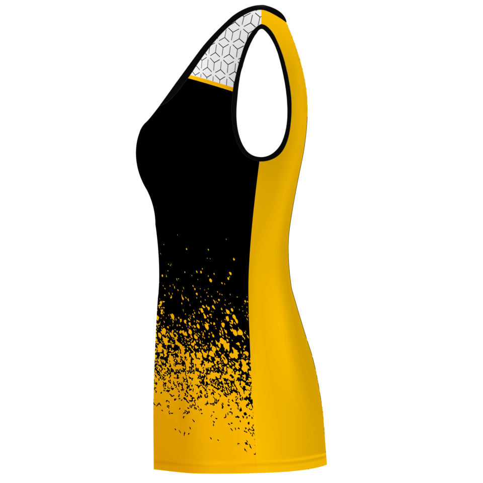 Camiseta pádel mujer sin mangas sublimada modelo corte