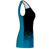 Camiseta pádel mujer sin mangas sublimada modelo corte