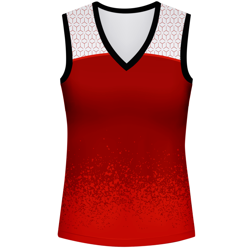 Camiseta pádel mujer sin mangas sublimada modelo corte