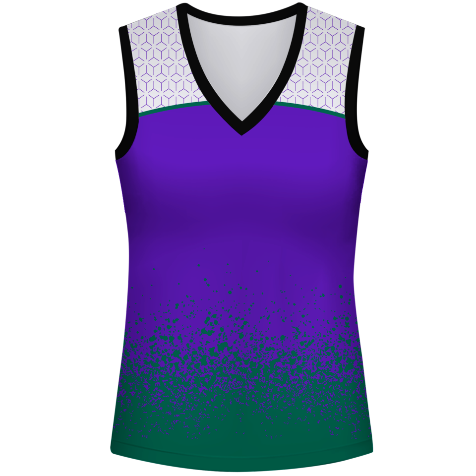 Camiseta pádel mujer sin mangas sublimada modelo corte