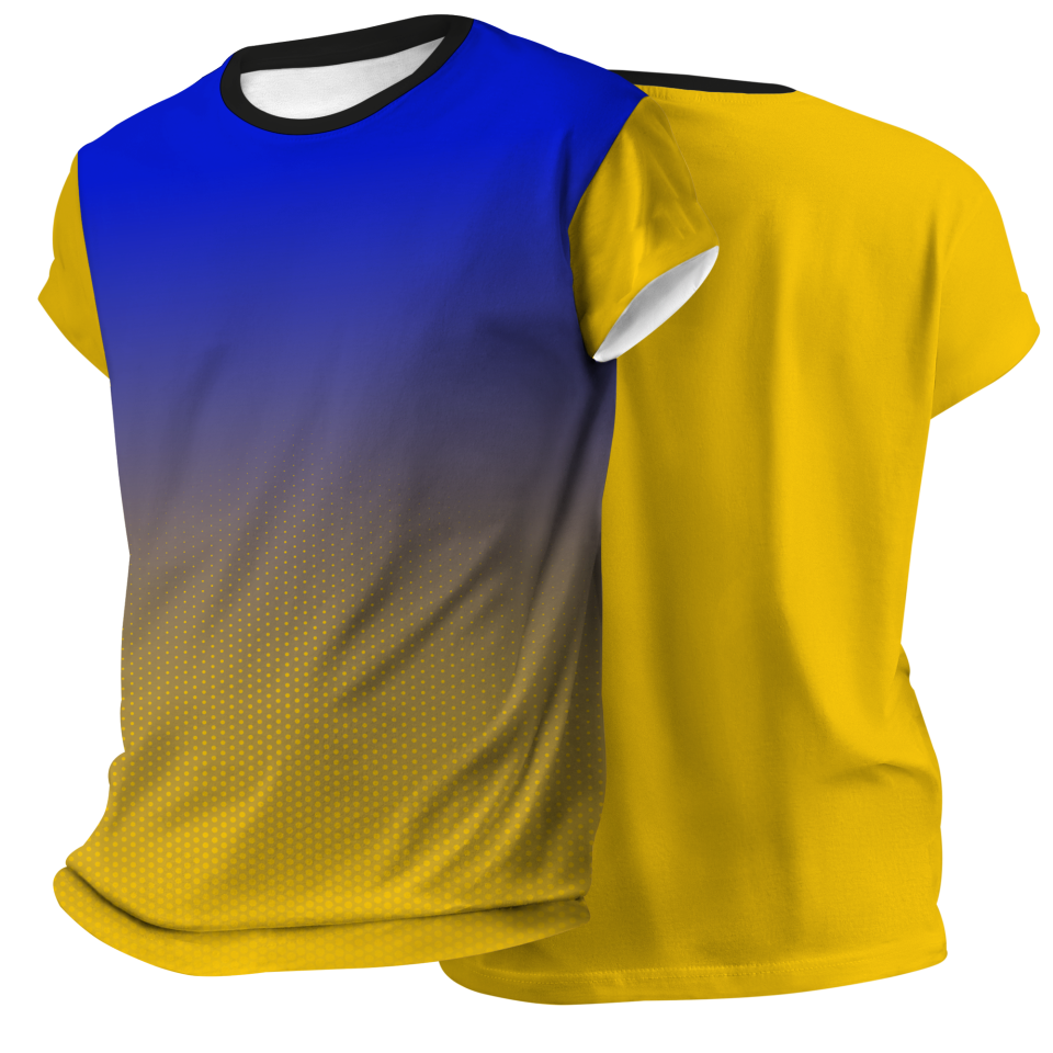 Camiseta pádel manga corta sublimada modelo degradado