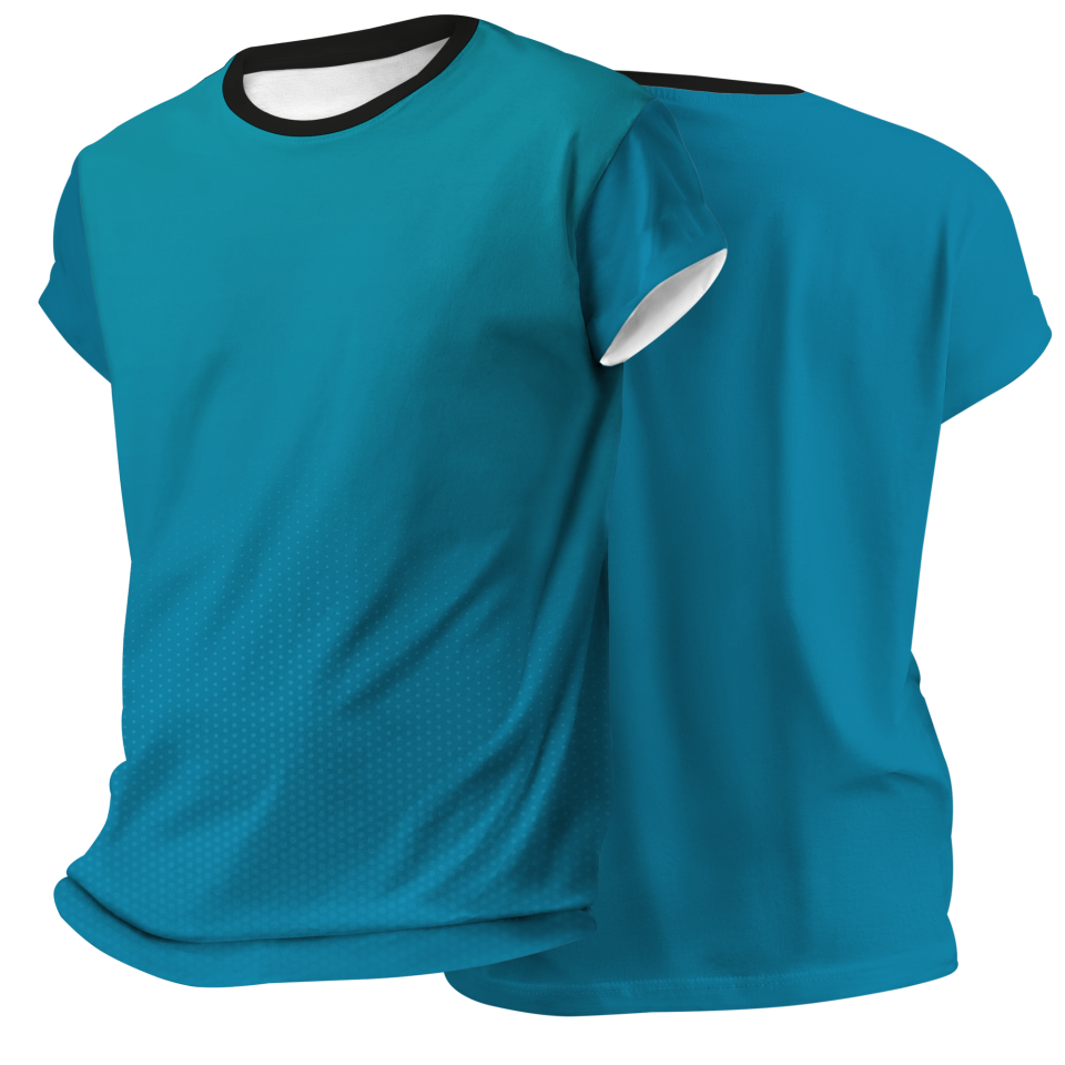 Camiseta pádel manga corta sublimada modelo degradado