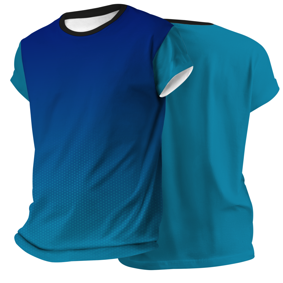 Camiseta pádel manga corta sublimada modelo degradado