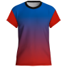 Camiseta pádel manga corta sublimada modelo degradado