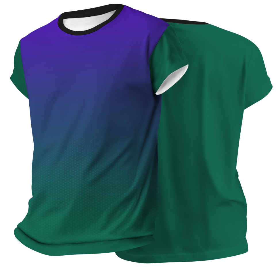Camiseta pádel manga corta sublimada modelo degradado