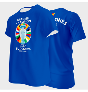 Camiseta algodón UEFA Campeones Eurocopa 2024