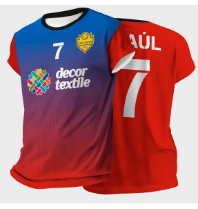 Camiseta pádel manga corta sublimada modelo degradado