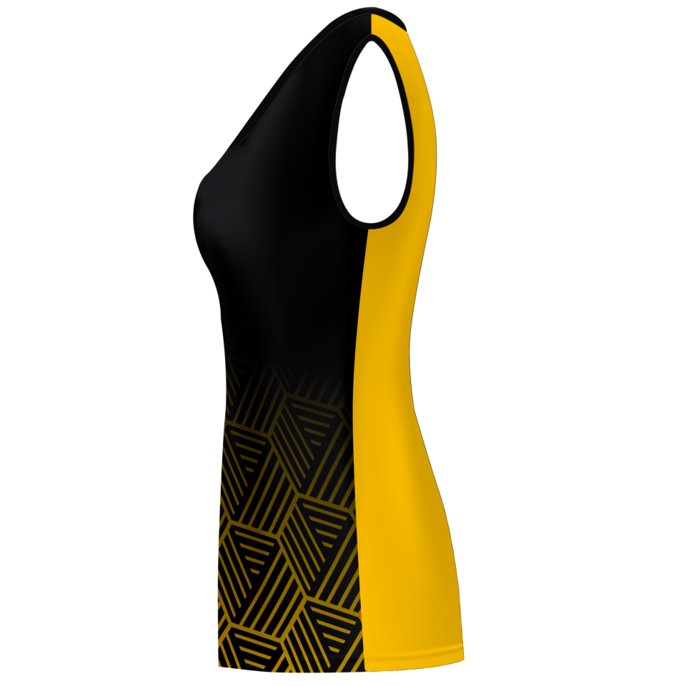 Camiseta voley mujer sin mangas sublimada modelo hexágono