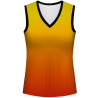 Camiseta voley mujer sin mangas sublimada modelo degradado