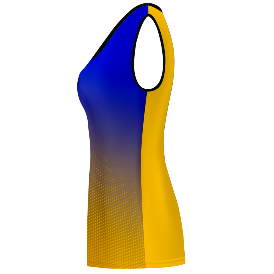 Camiseta voley mujer sin mangas sublimada modelo degradado