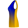 Camiseta voley mujer sin mangas sublimada modelo degradado