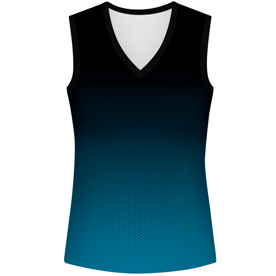 Camiseta voley mujer sin mangas sublimada modelo degradado