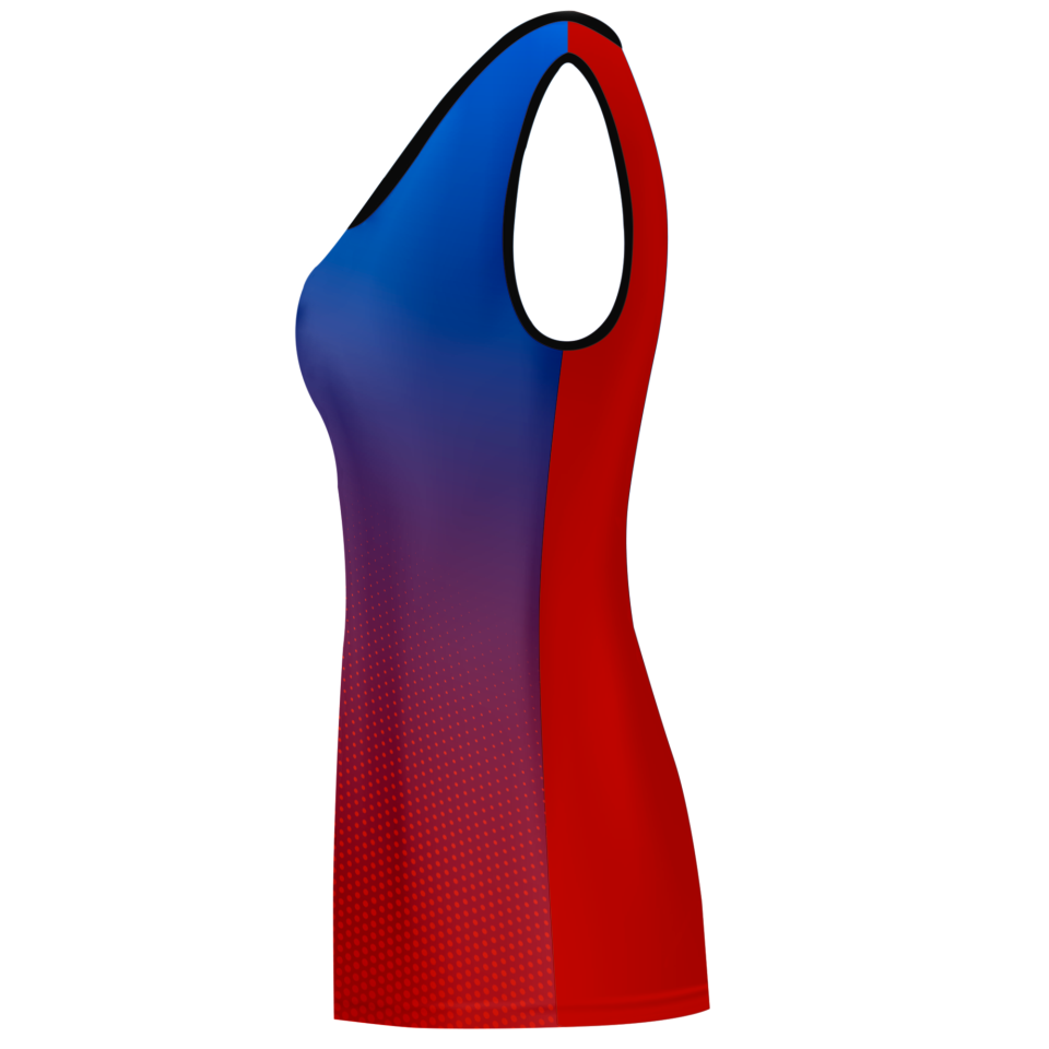 Camiseta voley mujer sin mangas sublimada modelo degradado