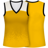 Camiseta voley mujer sin mangas sublimada modelo corte