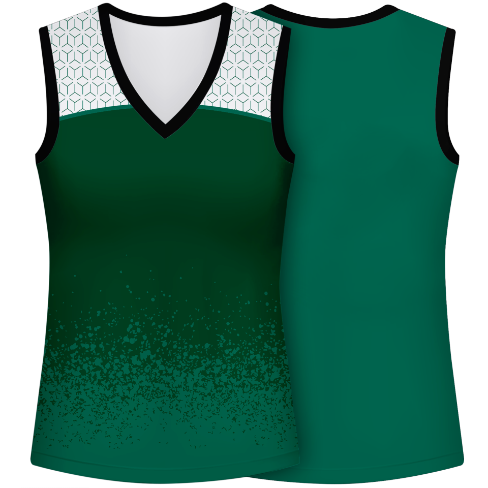 Camiseta voley mujer sin mangas sublimada modelo corte