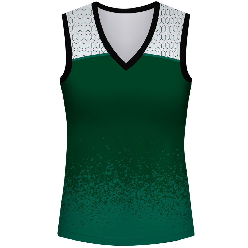 Camiseta voley mujer sin mangas sublimada modelo corte