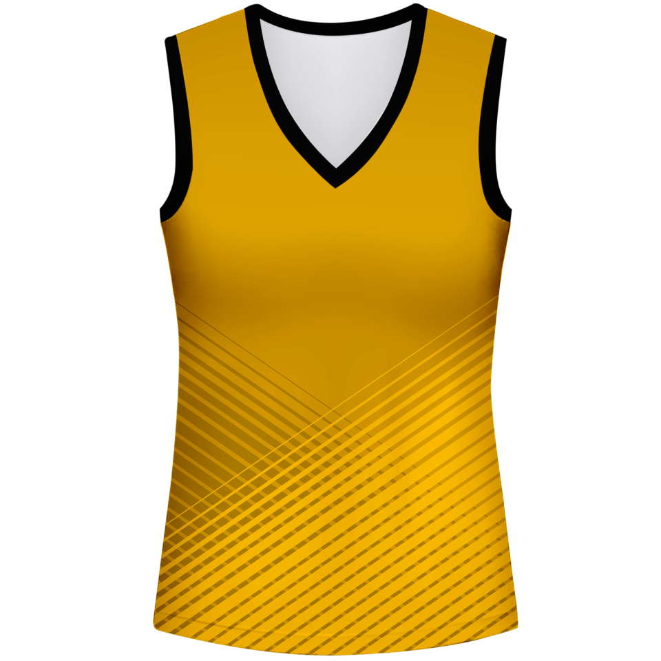 Camiseta voley mujer sin mangas sublimada modelo rayas