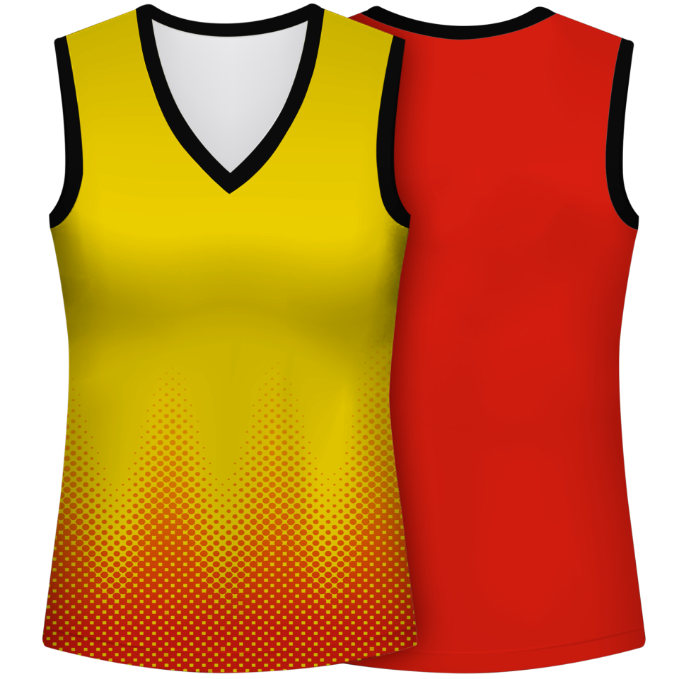 Camiseta voley mujer sin mangas sublimada modelo puntos