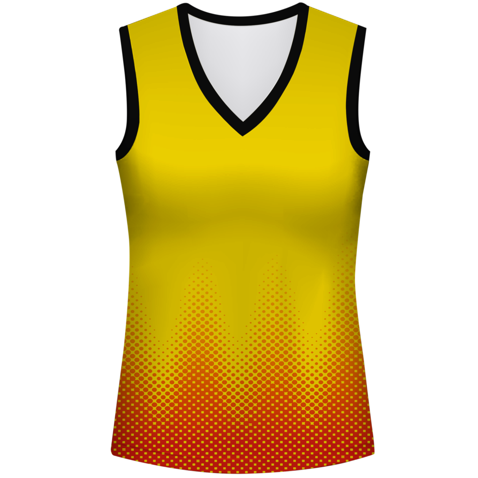 Camiseta voley mujer sin mangas sublimada modelo puntos