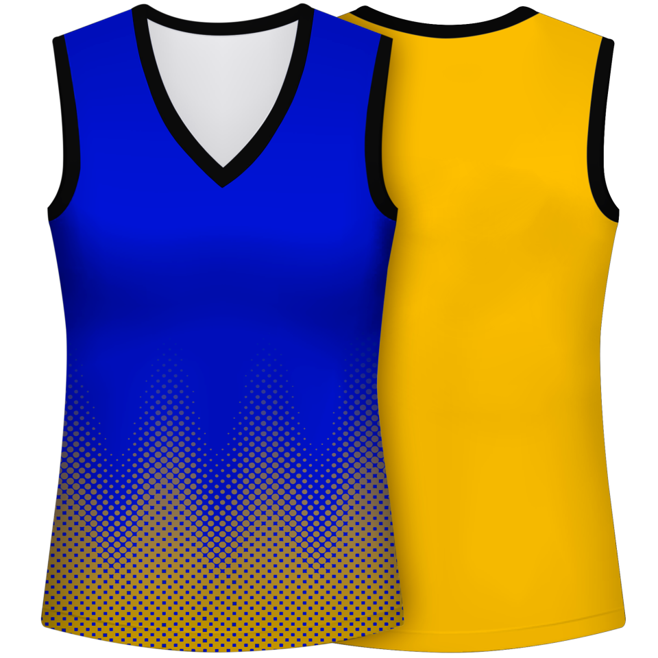 Camiseta voley mujer sin mangas sublimada modelo puntos