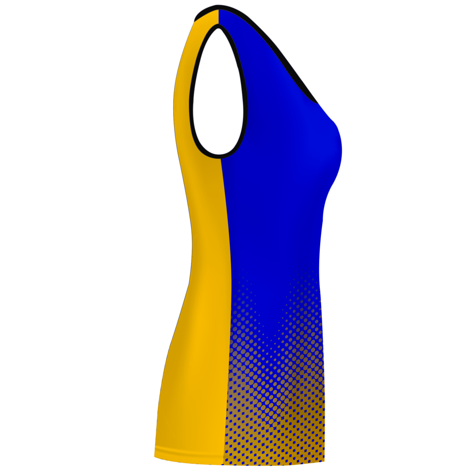 Camiseta voley mujer sin mangas sublimada modelo puntos