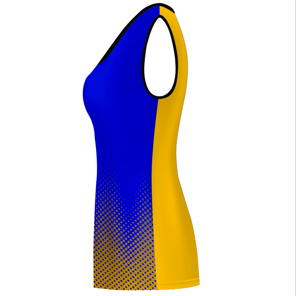 Camiseta voley mujer sin mangas sublimada modelo puntos