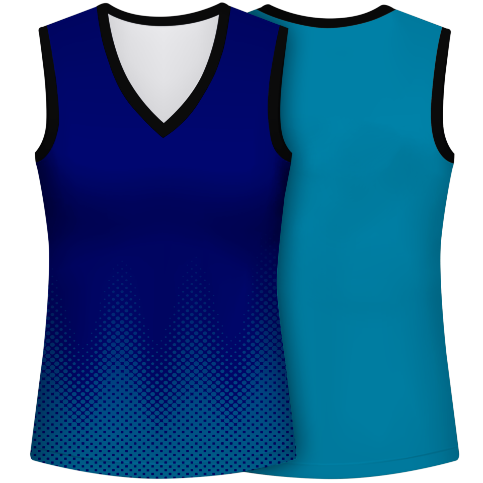 Camiseta voley mujer sin mangas sublimada modelo puntos