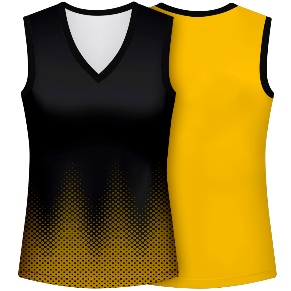 Camiseta voley mujer sin mangas sublimada modelo puntos