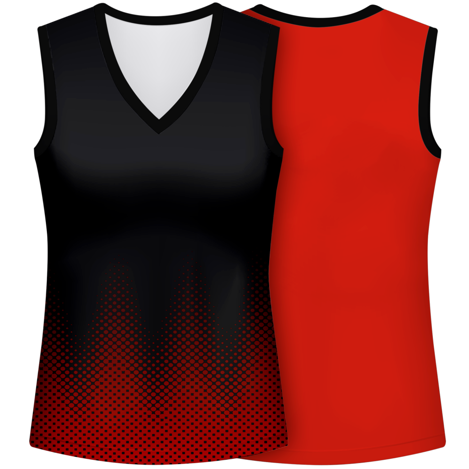 Camiseta voley mujer sin mangas sublimada modelo puntos