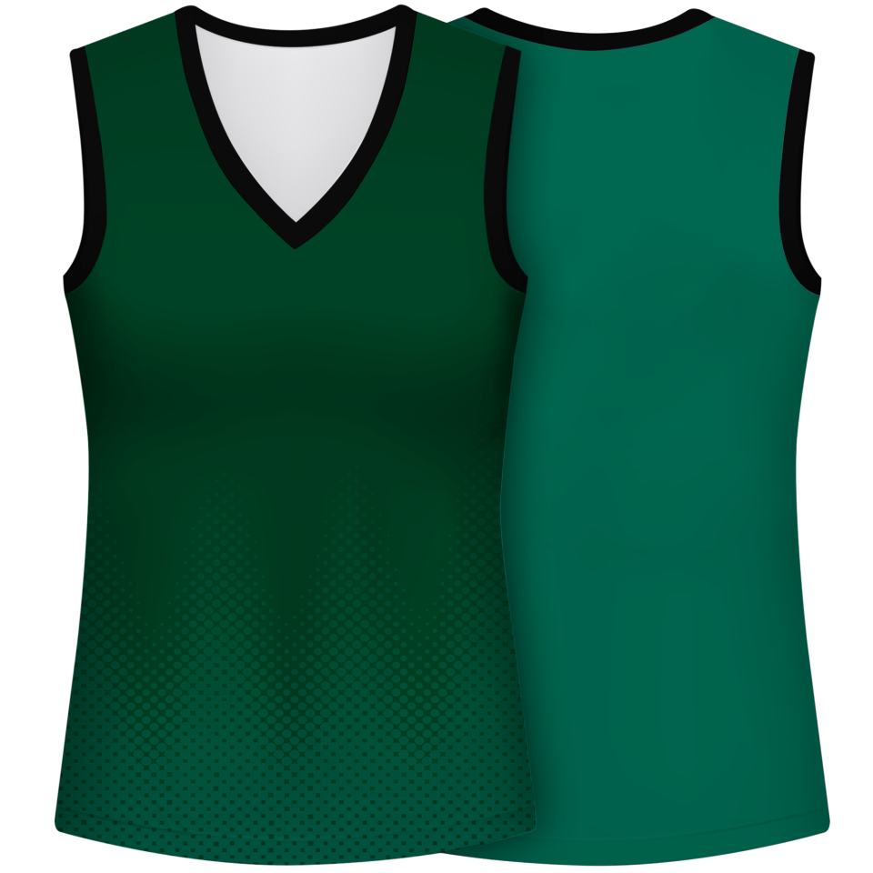 Camiseta voley mujer sin mangas sublimada modelo puntos