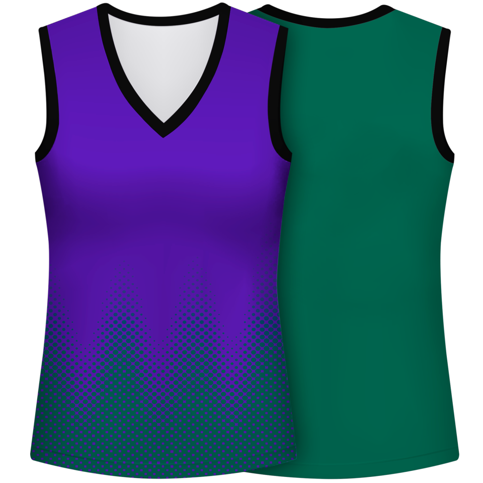 Camiseta voley mujer sin mangas sublimada modelo puntos