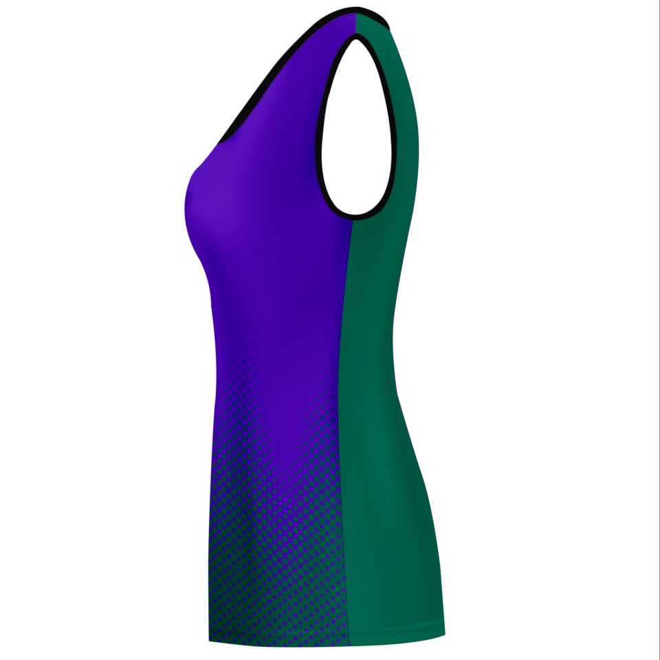 Camiseta voley mujer sin mangas sublimada modelo puntos