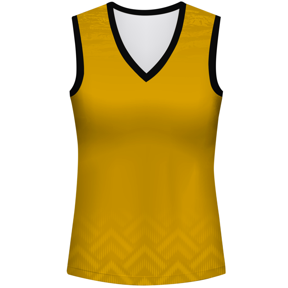 Camiseta voley mujer sin mangas sublimada modelo geométrico