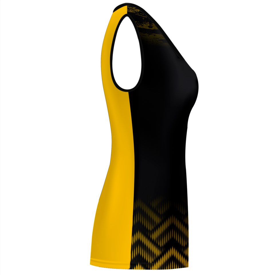 Camiseta voley mujer sin mangas sublimada modelo geométrico