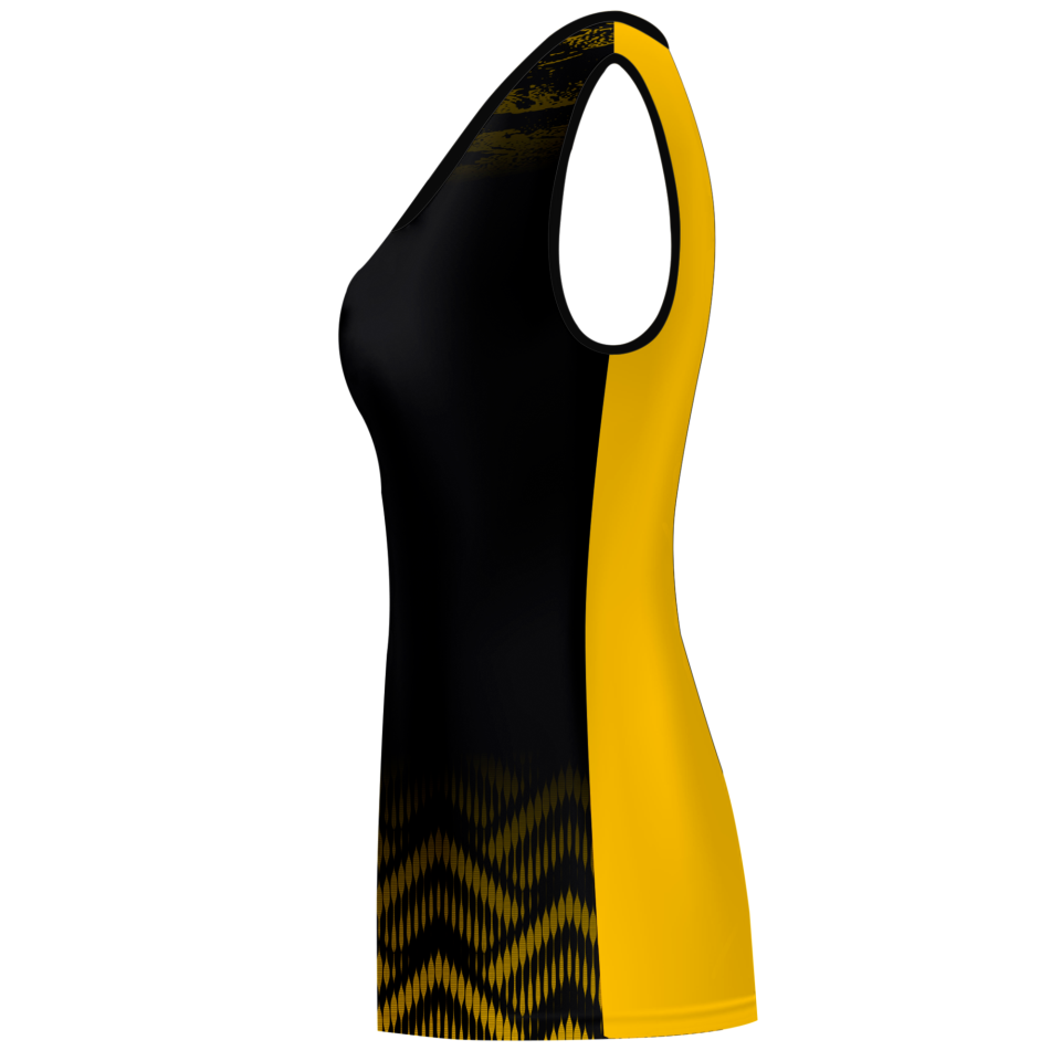 Camiseta voley mujer sin mangas sublimada modelo geométrico