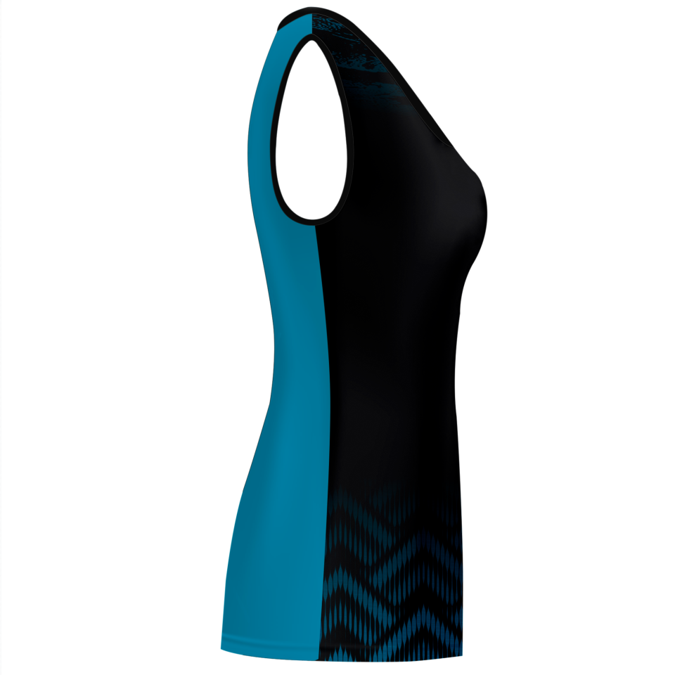 Camiseta voley mujer sin mangas sublimada modelo geométrico