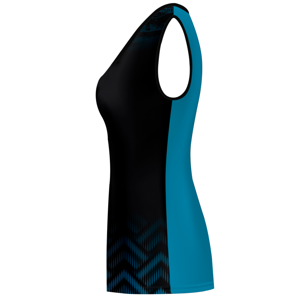 Camiseta voley mujer sin mangas sublimada modelo geométrico