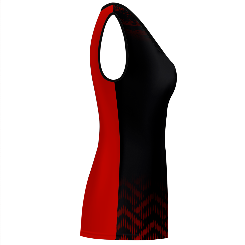 Camiseta voley mujer sin mangas sublimada modelo geométrico