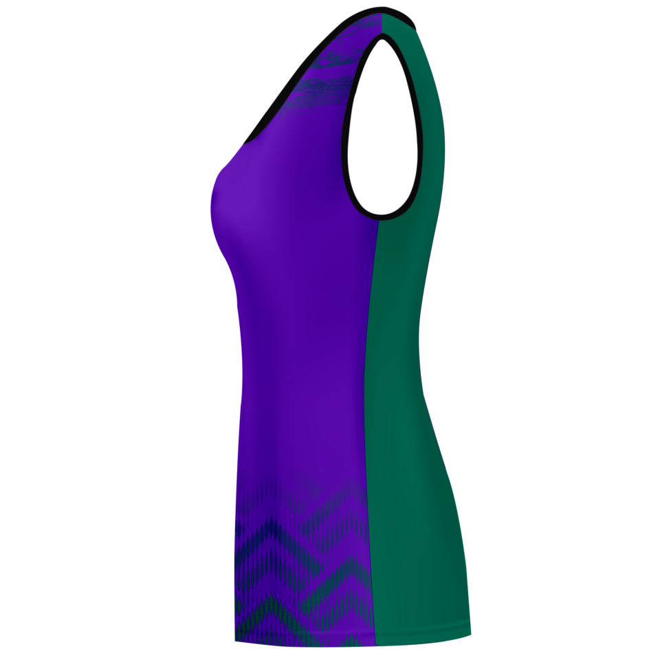 Camiseta voley mujer sin mangas sublimada modelo geométrico