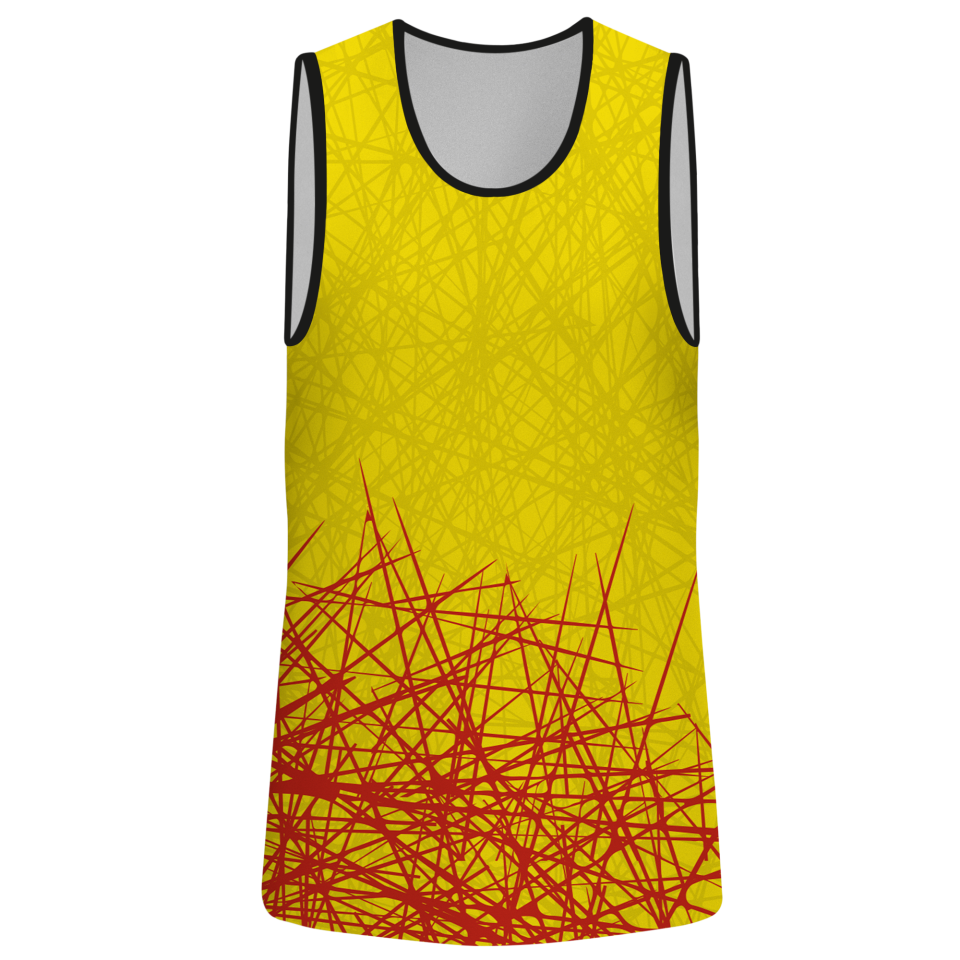 Camiseta voley sin mangas sublimada modelo líneas