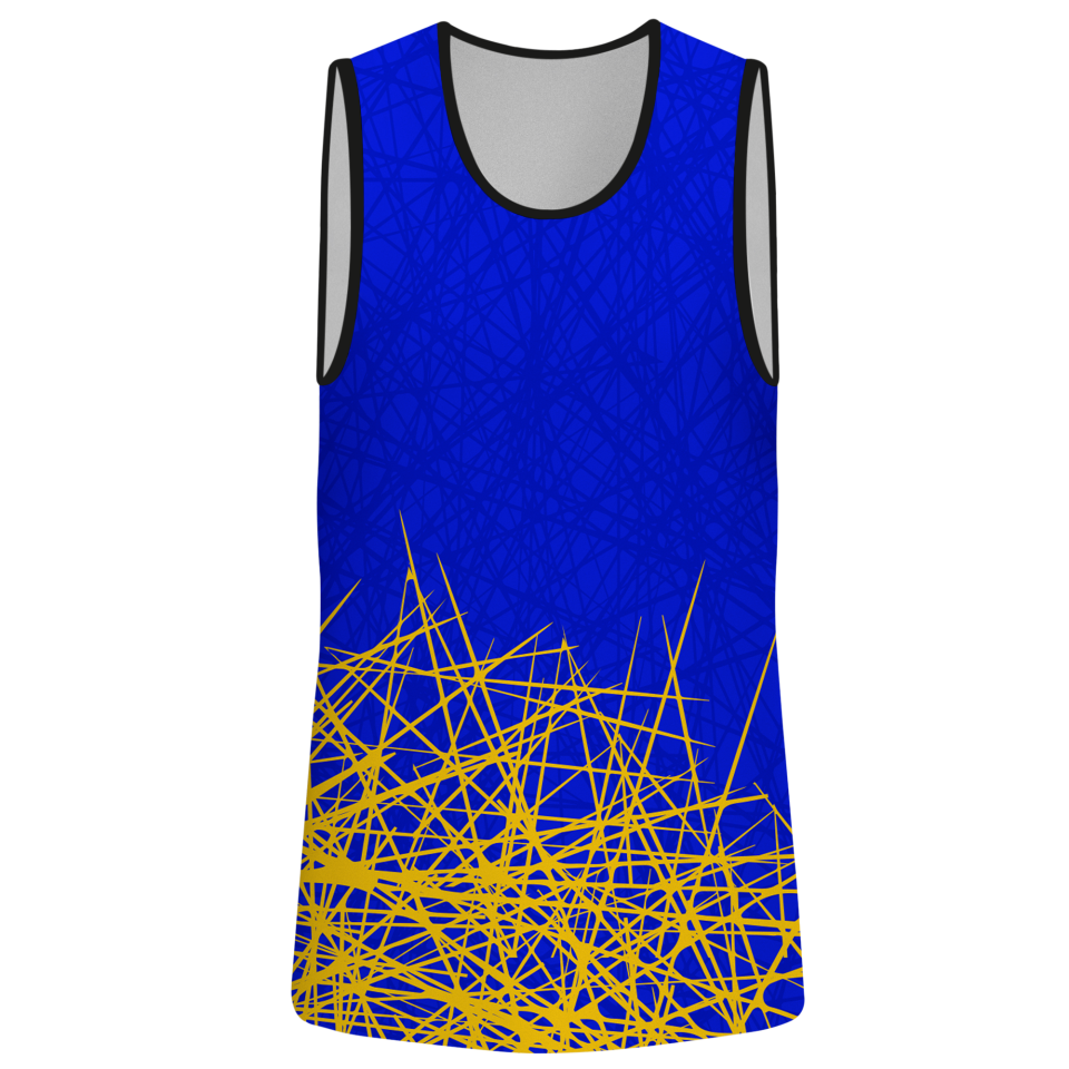 Camiseta voley sin mangas sublimada modelo líneas